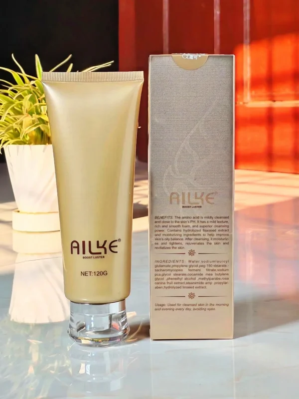 Ailke Boost Luster Facial Treatment Cleanser 120g Back