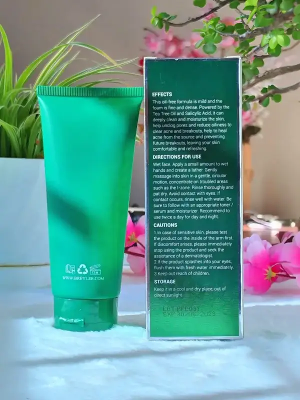BREYLEE Acne Treatment Facial Cleanser-100g Back