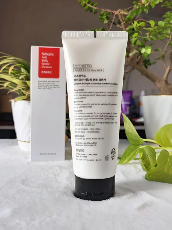 COSRX Salicylic Acid Daily Gentle Cleanser Back