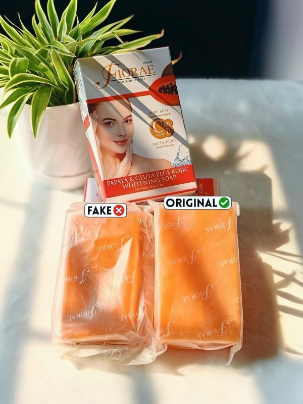Fiorae Papaya & Gluta Plus Kojic Whitening Soap