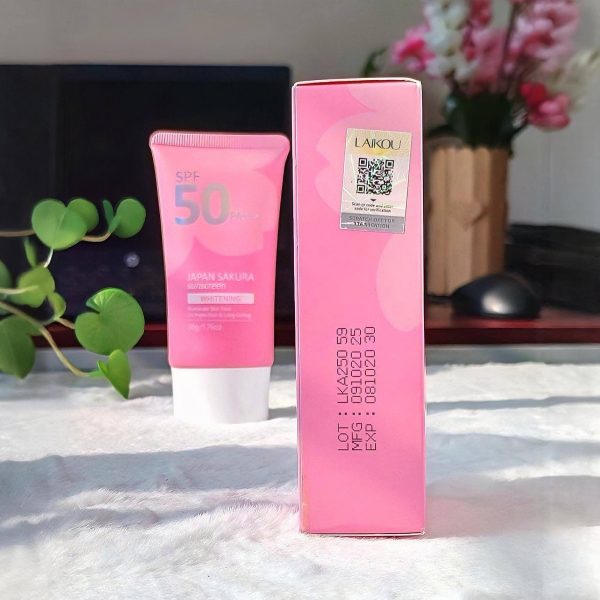 Laikou Japan Sakura Sunscreen SPF50 PA 50gm 04