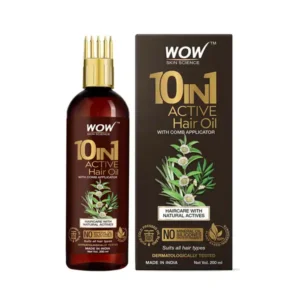 Wow Skin Science 10 in 1 Active Hair Oil With Comb