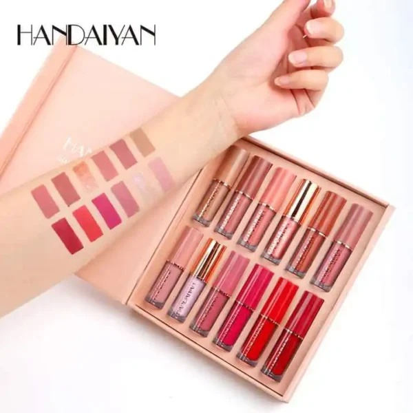HANDIYAN Matte Liquid Lipstick Set 12PCS aa
