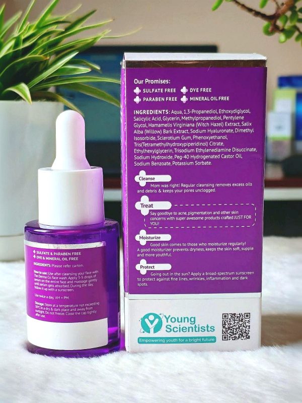 The Derma Co 2% Salicylic Acid Face Serum For Active Acne-30ml