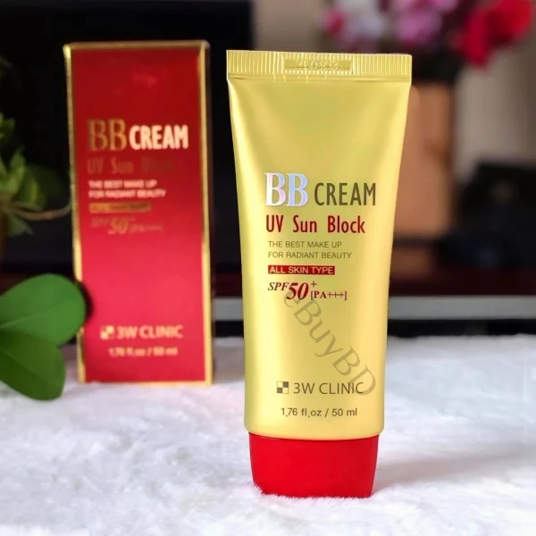 3W Clinic BB Cream UV Sun Block SPF50+ PA+++ (50ml) View