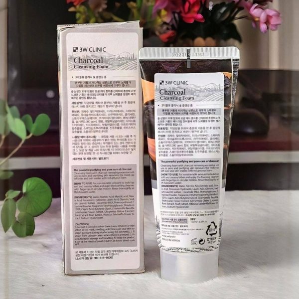 3W Clinic Charcoal Cleansing Foam 100ml
