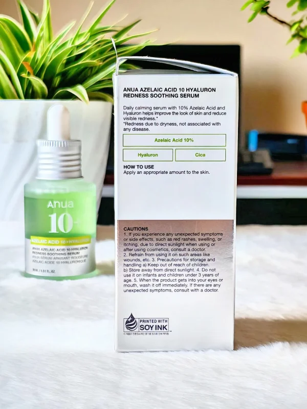 ANUA Azelaic Acid 10+ Hyaluron Redness Soothing Serum 10ml View