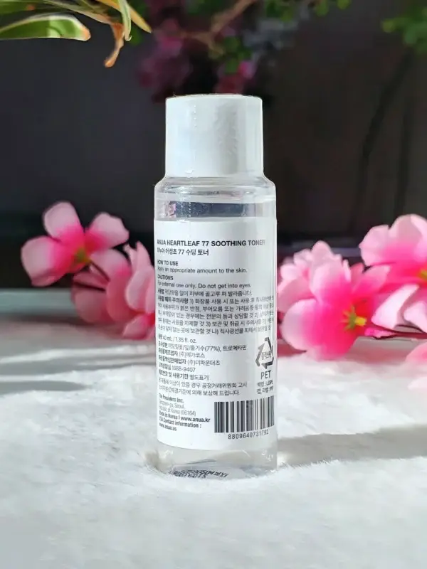 Anua Heartleaf 77 Soothing Toner 40ml 2