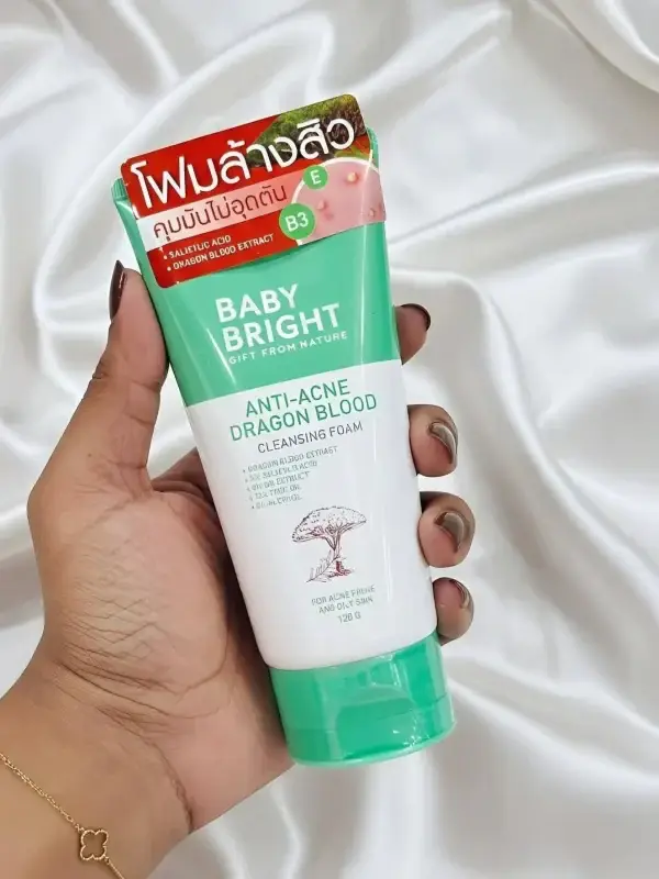 Baby Bright Anti-Acne Dragon Blood Cleansing Foam 120g