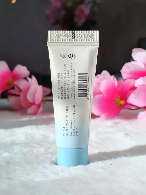 Beauty of Joseon Relief Sun Aqua-Fresh Rice + B5 SPF50+ PA++++ 10ml Back