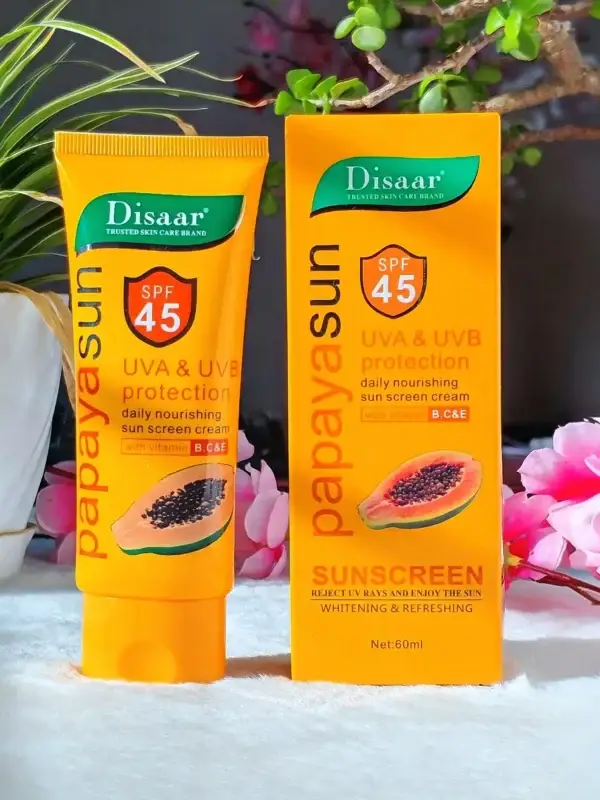 Disaar Papaya Sun UVA Protection Sunscreen SPF45-60ml
