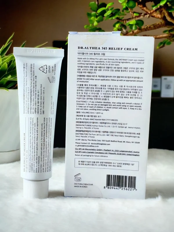 Dr. Althea 345 Relief Cream Back View