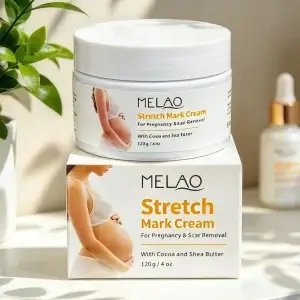 Melao Stretch Mark Cream for Pregnancy & Scar Removal 120g
