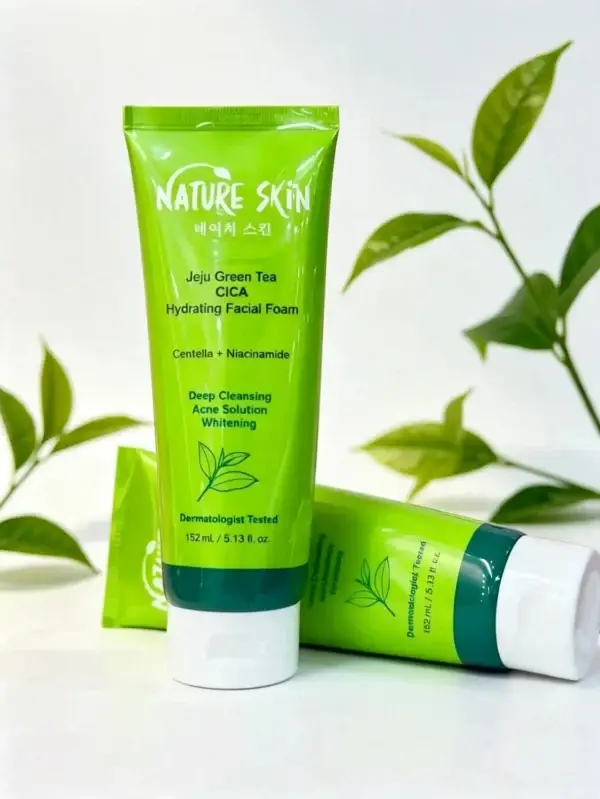 Nature skin Jeju Green Tea CICA Hydrating Facial Foam 152ml
