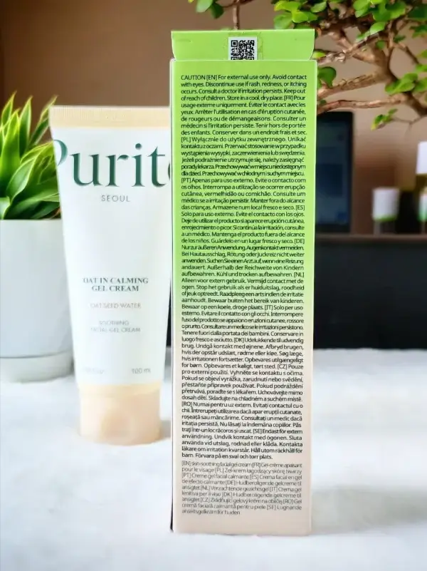 Purito Oat-in Calming Gel Cream Side