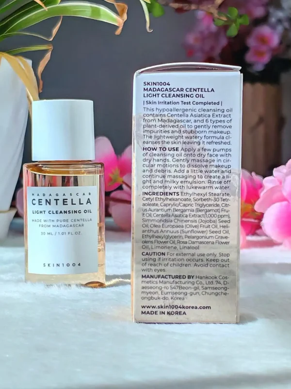 SKIN1004 Madagascar Centella Light Cleansing Oil 30ml Back
