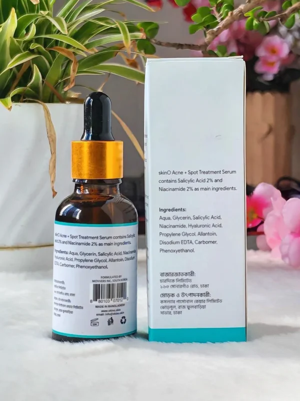 SkinO Acne + Spot Treatment Serum Back