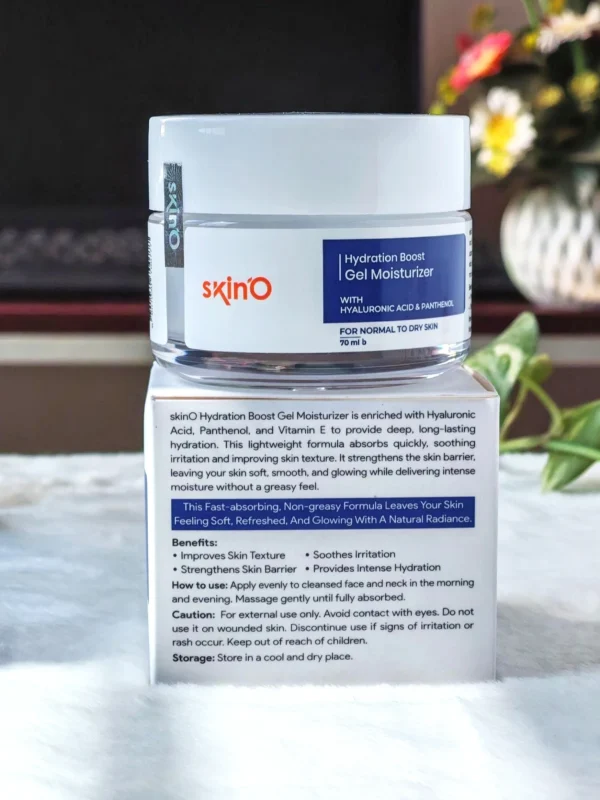 SkinO Hydration Boost Gel Moisturizer 70ml Back