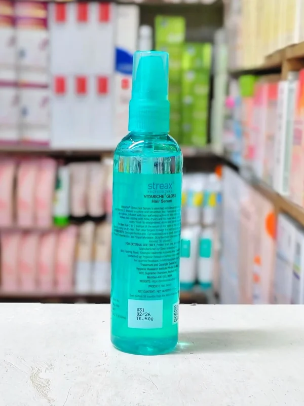 Streax Vitariche Gloss Hair Serum back