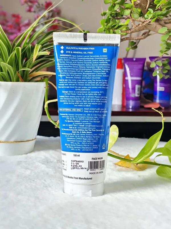 The Derma Co 2% Salicylic Acid Gel Face Wash Back