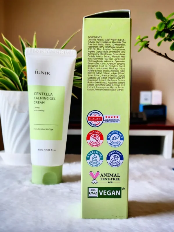 iUNIK Centella Calming Gel Cream 60ml Side