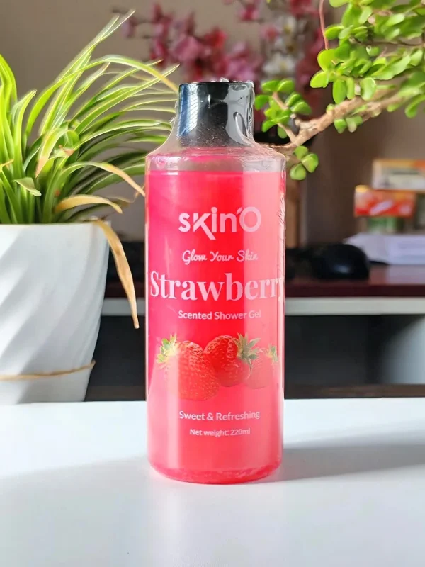 skinO Strawberry Scented Shower Gel 220ml