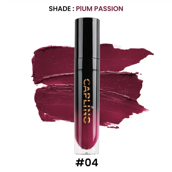 CAPLINO Liquid Matte Lipstick (Plum Passion 04)