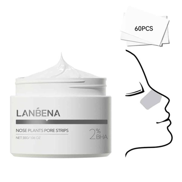 LANBENA Blackhead Remover Nose Plants Pore Strips 30gm