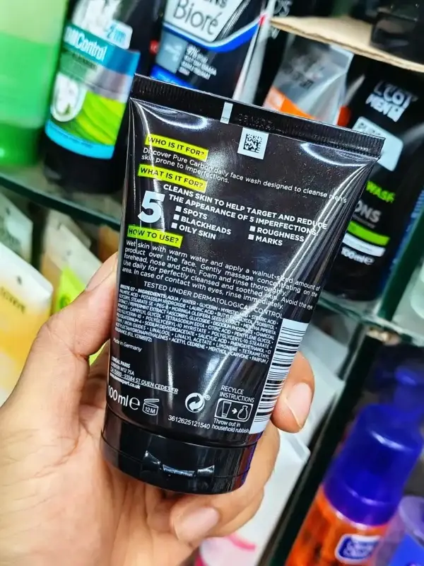 LOreal Men Expert Pure Carbon Purifying Daily Face Wash 100ml 2