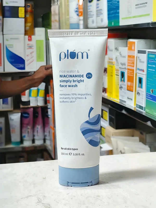 Plum Rice Water & Niacinamide 2% Simply Bright Face Wash 150ml