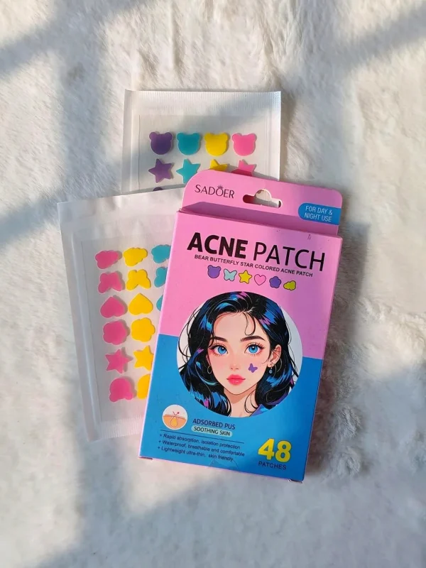 SADOER Colored Bear Butterfly Star Acne Patch Box 48 Patches View