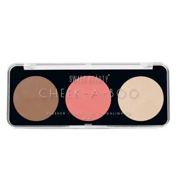 Swiss Beauty Cheek A BOO Contour Blusher Highlighter Face it up Fair 01