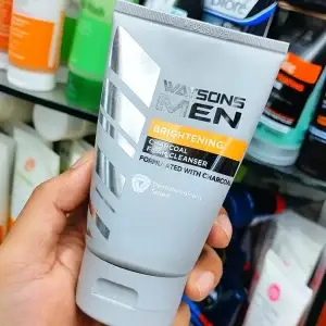 Watsons Men Brightening Charcoal Foam Cleanser 100g