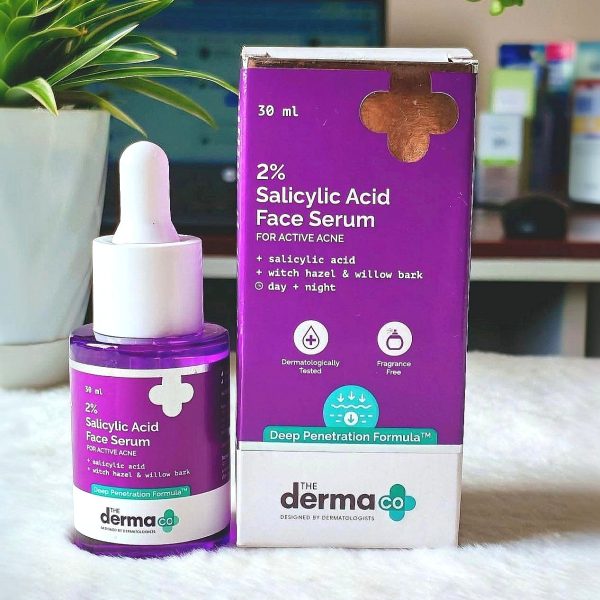 The Derma Co 2% Salicylic Acid Face Serum For Active Acne-30ml
